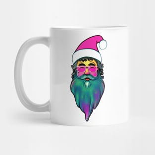 Retro Vintage Pink Santa Claus Mug